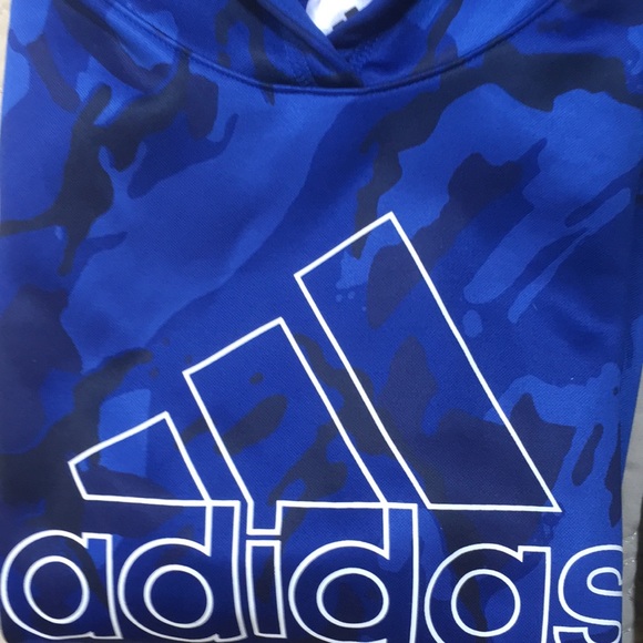 Bundle Boys Therma Hoodies Nike Adidas Logo Printed Pullover Hoodies M Set of 2 - Picture 8 of 14